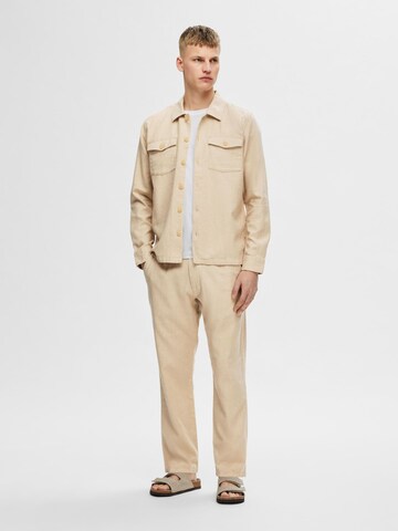 SELECTED HOMME Regular Pants in Beige