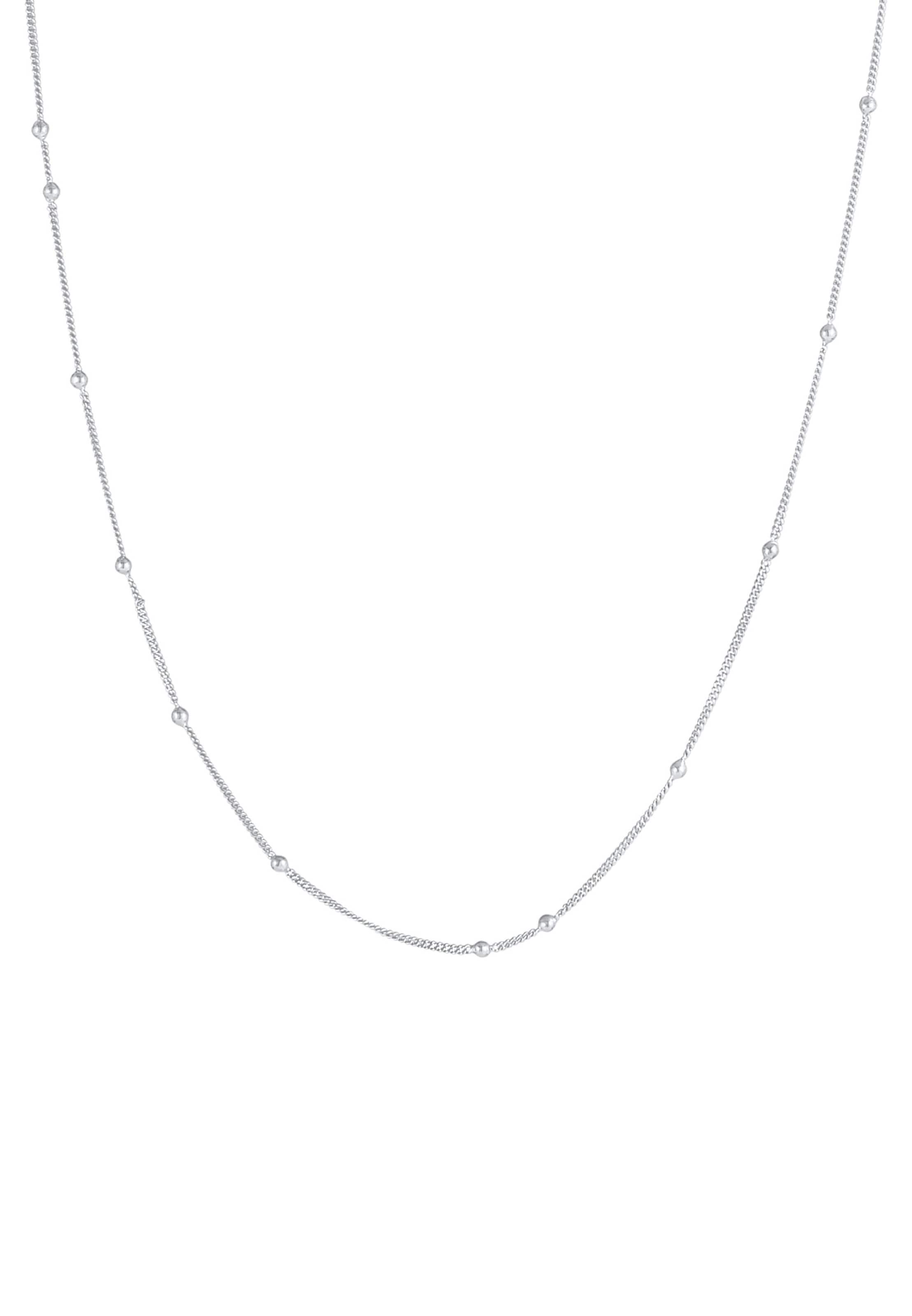 ELLI Halskette Basic Kette, Kugel in Silber