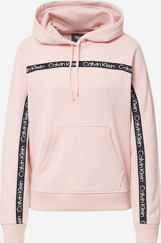 Sweat-shirt Calvin Klein Sport en rose : devant