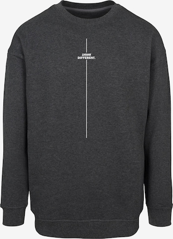 Felpa 'Think Different' di Merchcode in grigio: frontale