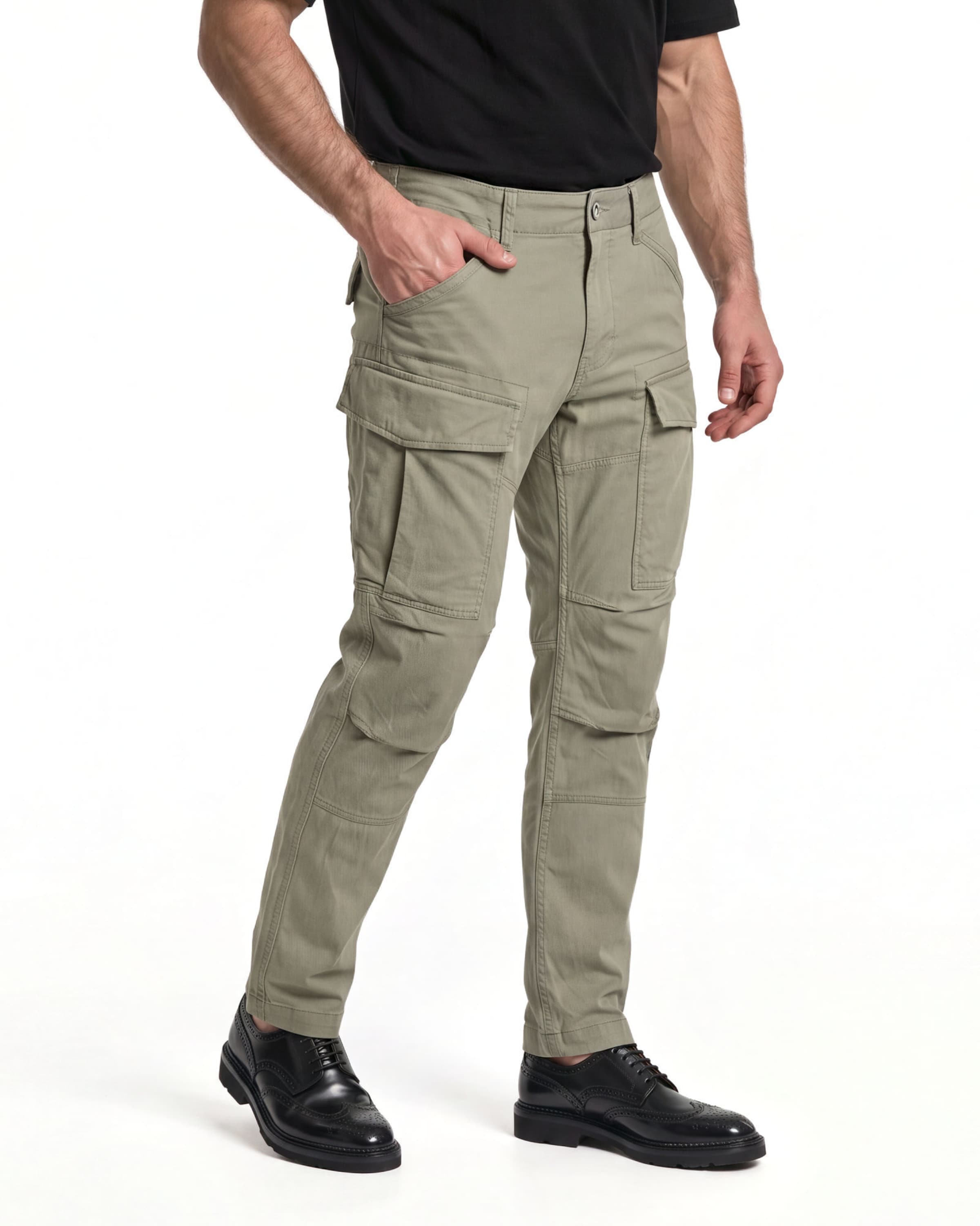 G-STAR Tapered O 5 pockets-Army pant ' ' in Beige: Vorderseite