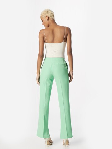 Gina Tricot Regular Pleated Pants 'Jane' in Green