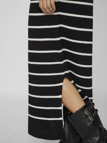 VILA Knitted dress in Black