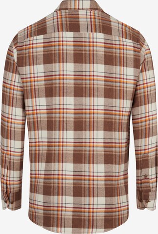 HECHTER PARIS Regular fit Button Up Shirt in Brown