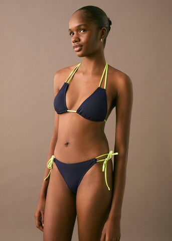 MANGO Triangel Bikini in Blau: Vorderseite