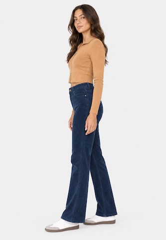 évasé Pantalon Elara en bleu