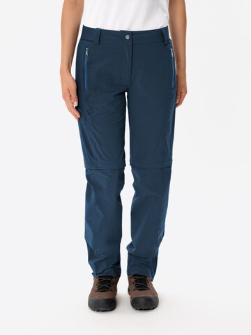 VAUDE Regular Outdoor Pants 'Farley' in Blue: front