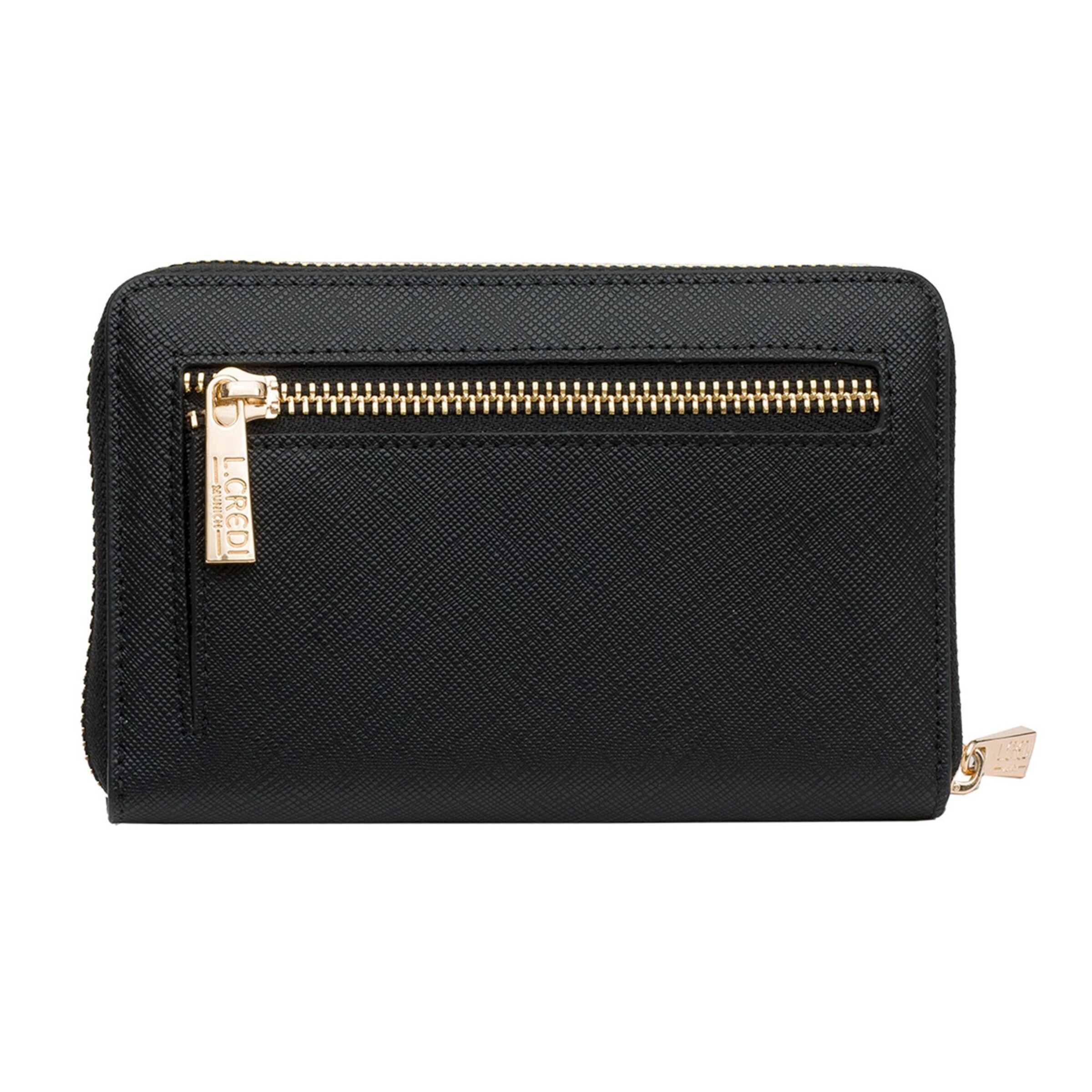 L.CREDI Portemonnee 'Poema' in Zwart