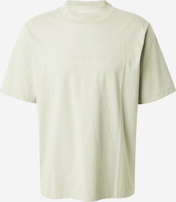 T-Shirt Abercrombie & Fitch en vert : devant