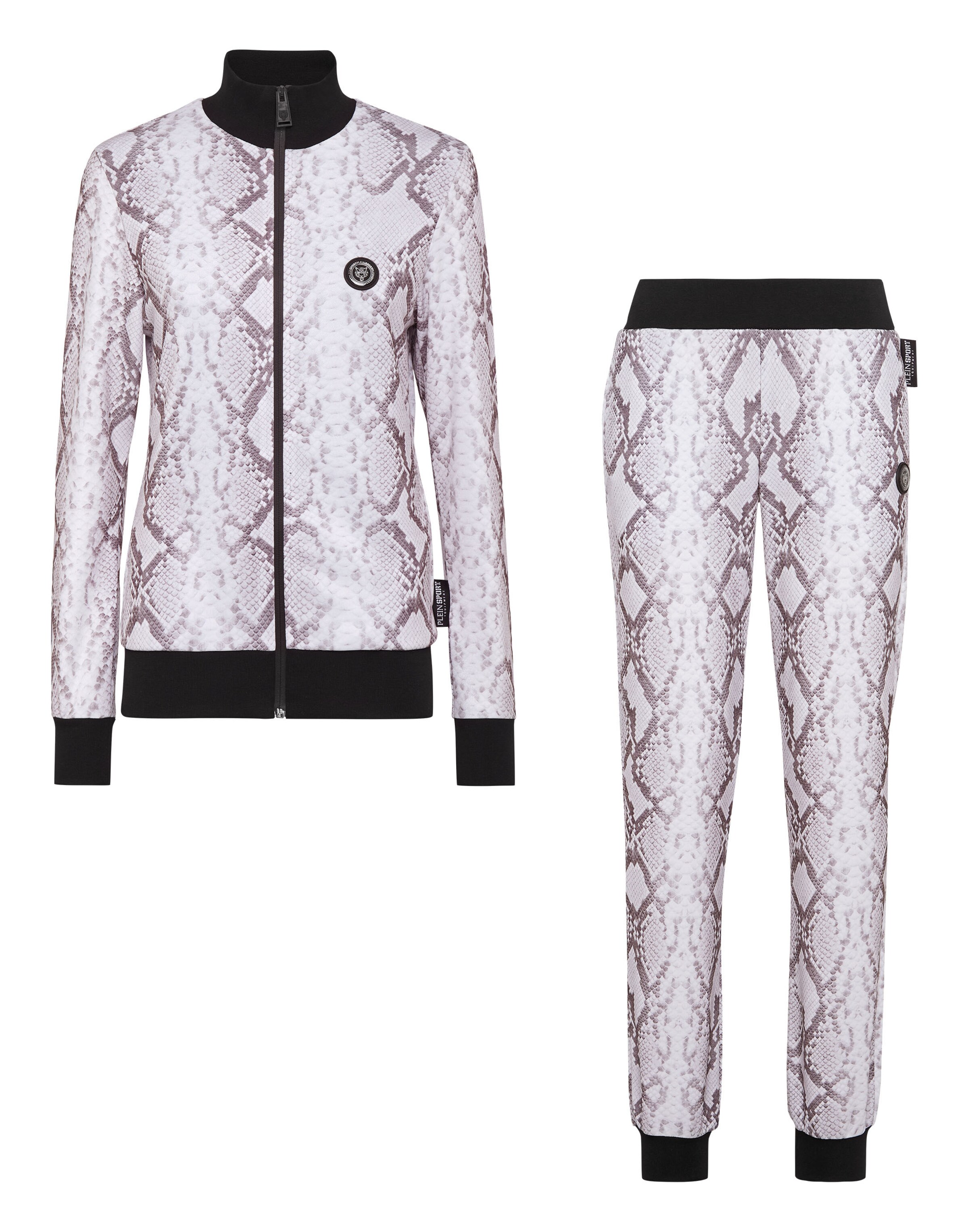 Completo sportivo 'Python' Plein Sport di colore talpa / nero / bianco, Visualizzazione prodotti