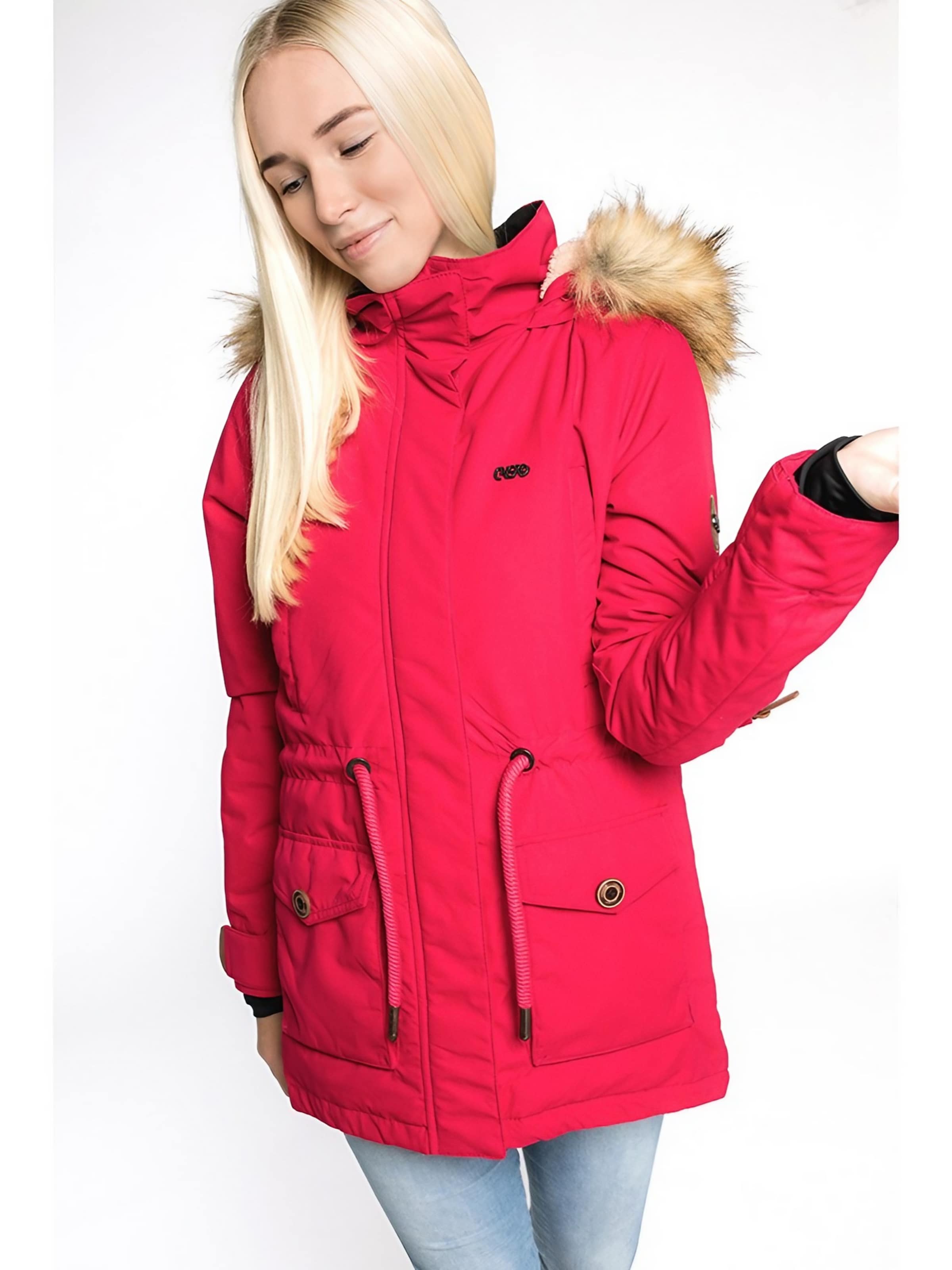 CNSRD Winter Jacket 'FLORA CNSRD' in Red: front