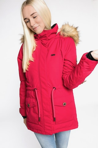 alife & kickin Winterjacke 'FLORA' in Rot: Vorderseite