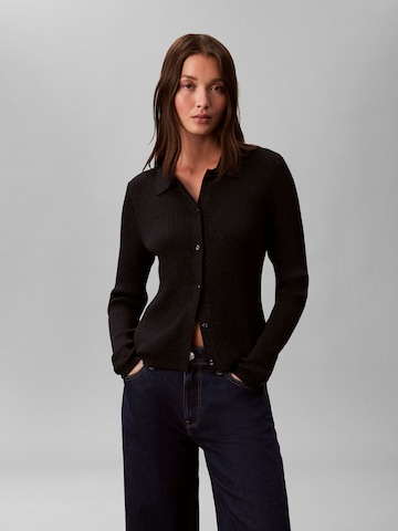 Calvin Klein Jeans Strickjacke in Blau: Vorderseite