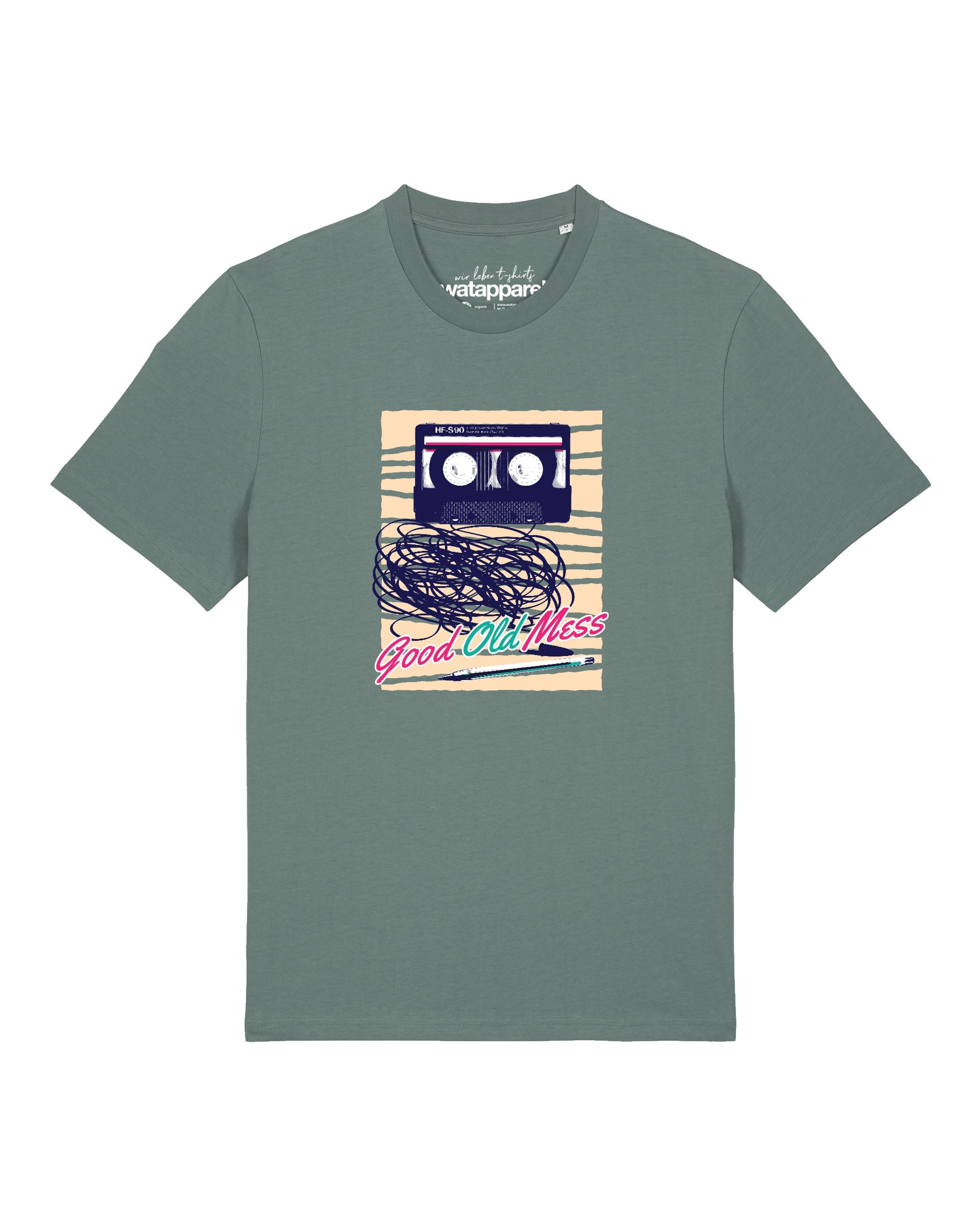 T-Shirt 'Good Old Mess' Watapparel en vert : devant
