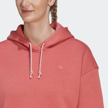 ADIDAS SPORTSWEAR Sportsweatshirt 'All Szn Fleece Long' in Rot