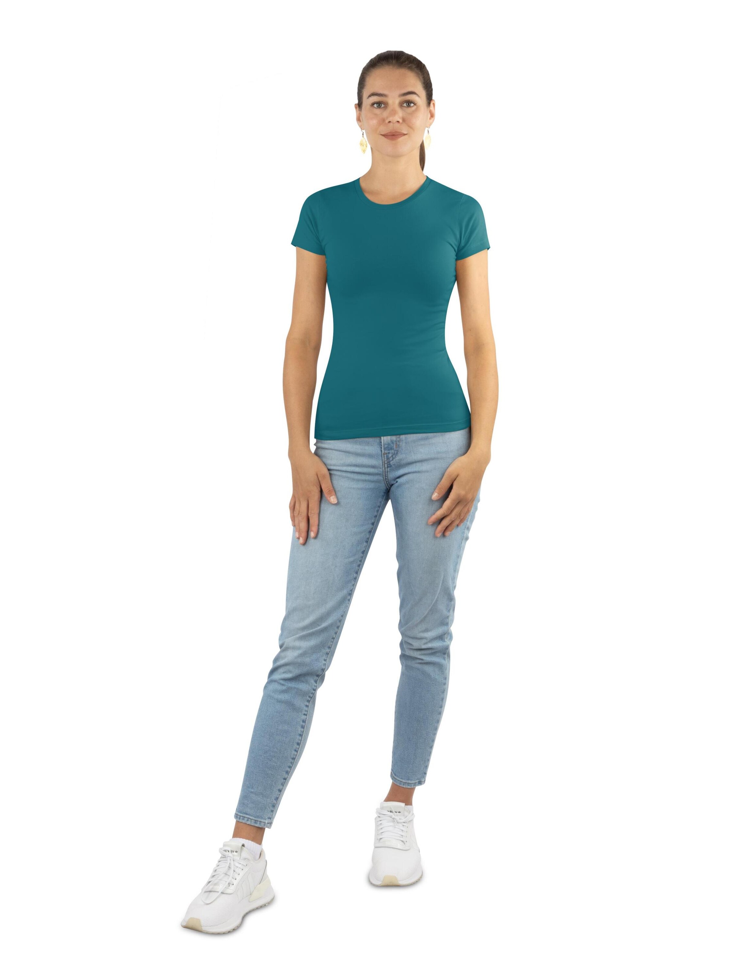 Janice Shirt ' Nice ' in Blauw