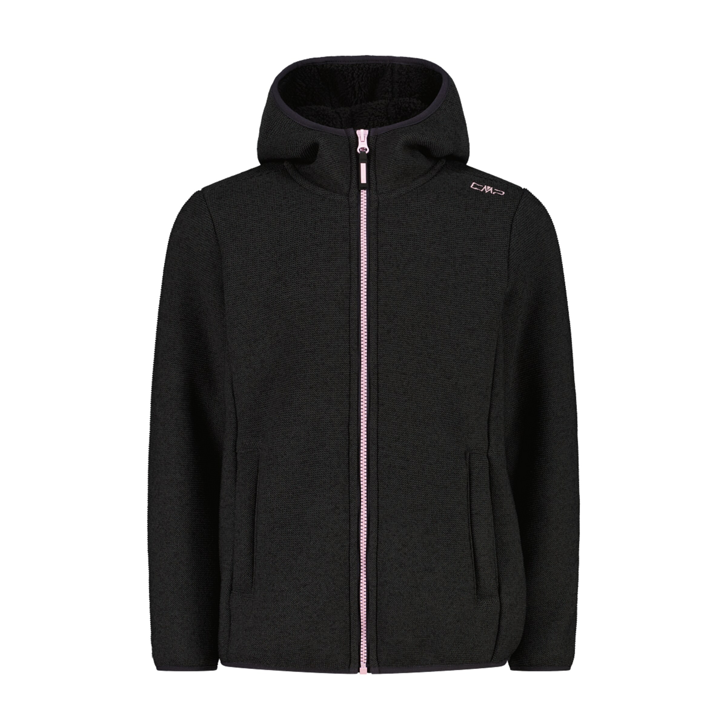 CMP Fleecejacke in Schwarz: Vorderseite