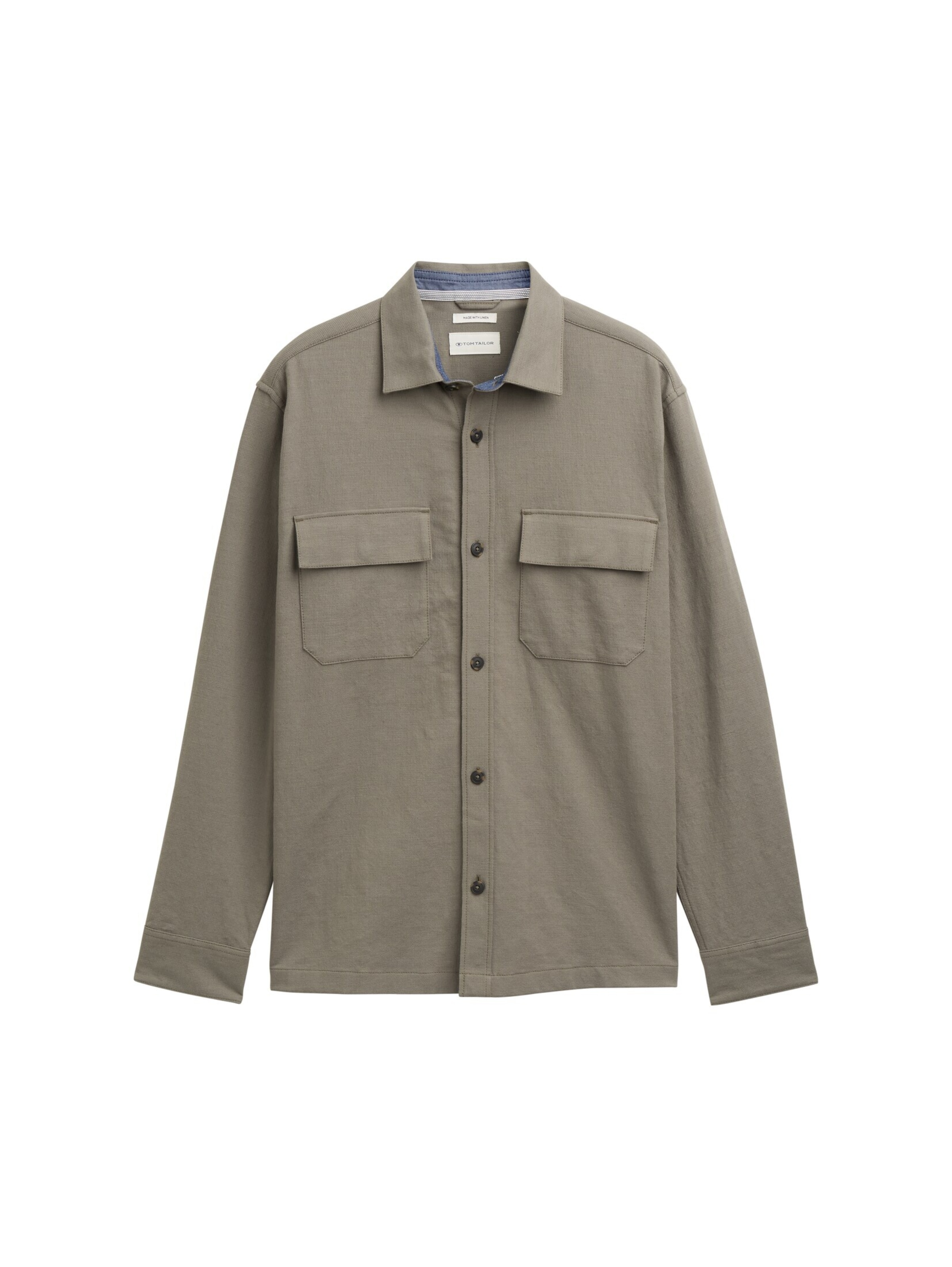 TOM TAILOR Overhemd in de kleur Olijfgroen, Productweergave
