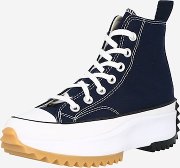 Sneaker alta 'RUN STAR' di CONVERSE in blu: frontale