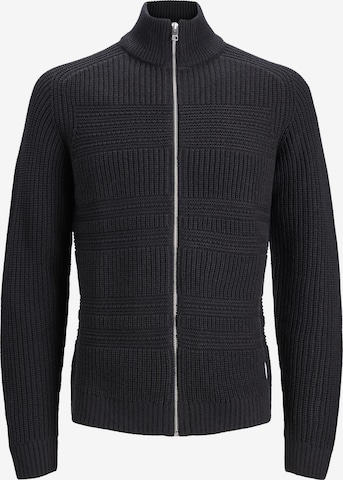 JACK & JONES Cardigan 'DAVIS' i sort: forside