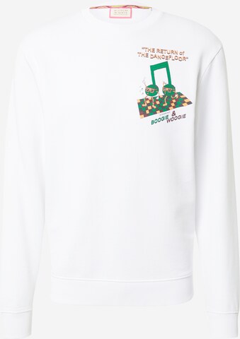 SCOTCH & SODA Sweatshirt in White: front