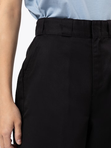 DICKIES - Perna larga Calças com vincos 'GROVE' em preto
