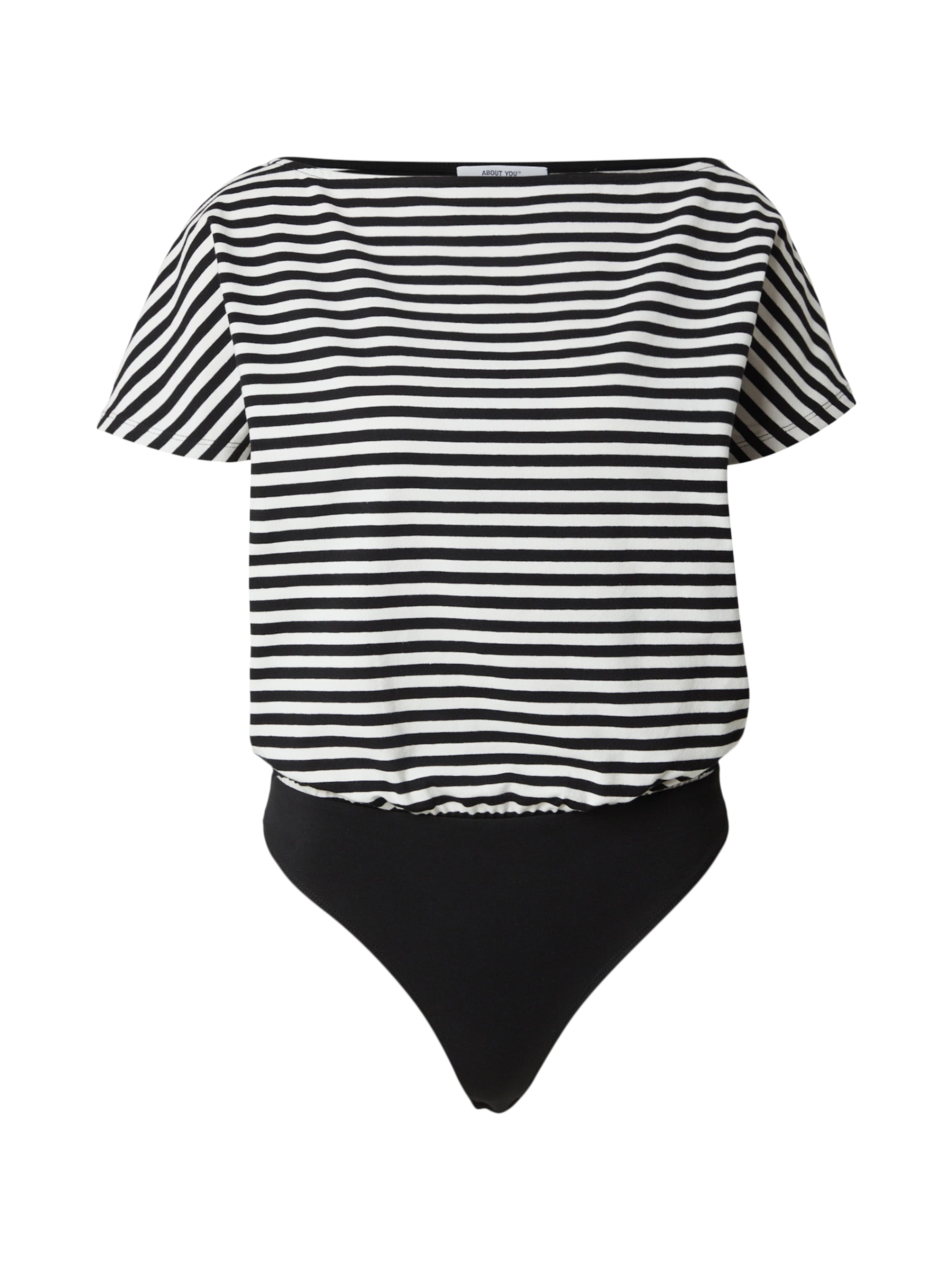 ABOUT YOUBodi majica 'Renata' - crna boja: prednji dio