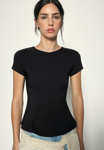 Pull&Bear Bluse in Schwarz: Vorderseite