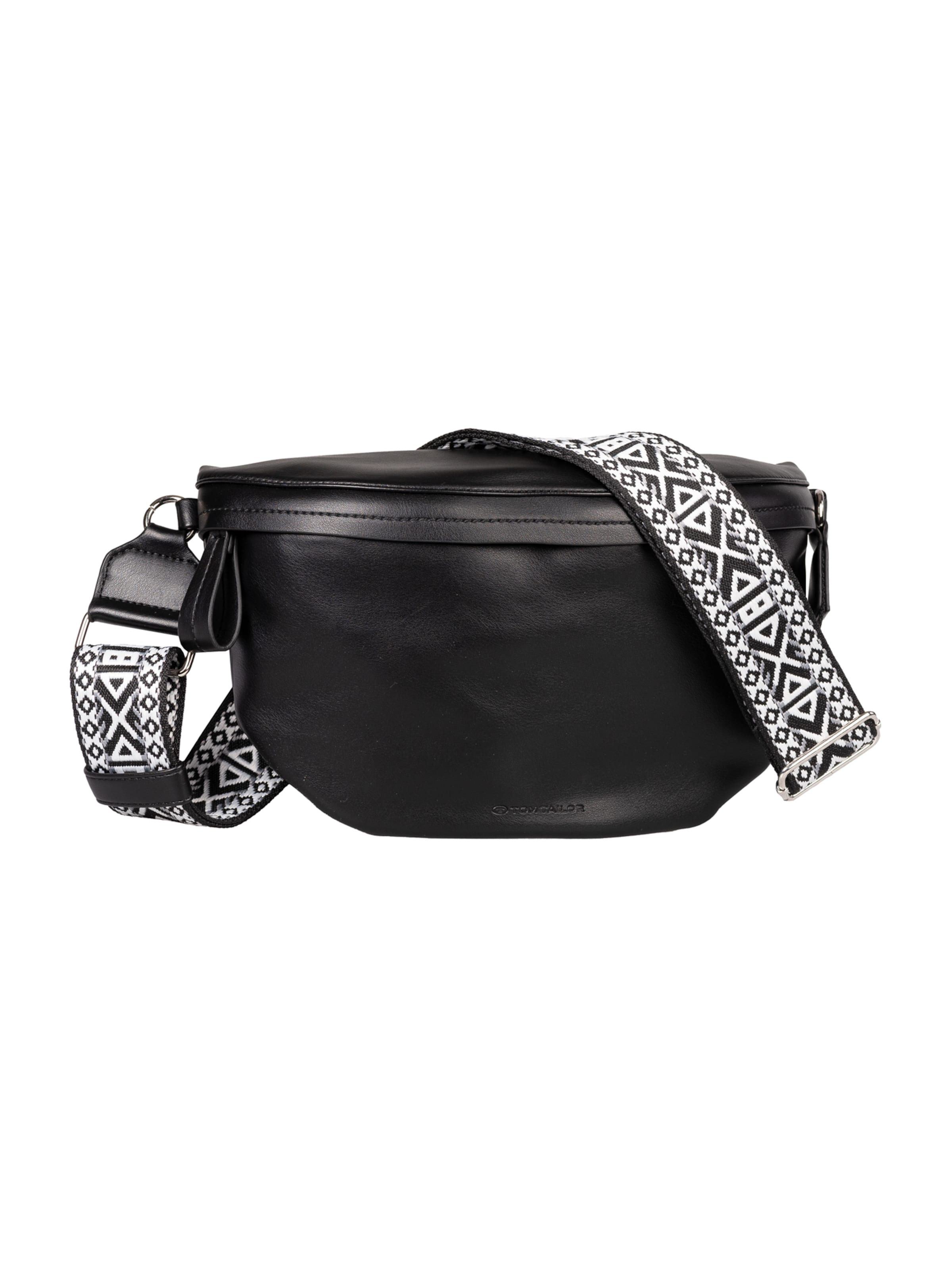 TOM TAILOR Gürteltasche 'Palina' in Schwarz: Vorderseite