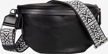 TOM TAILOR Belt bag 'Palina' in Black: front