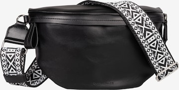 TOM TAILOR Fanny Pack 'Palina' in Black: front