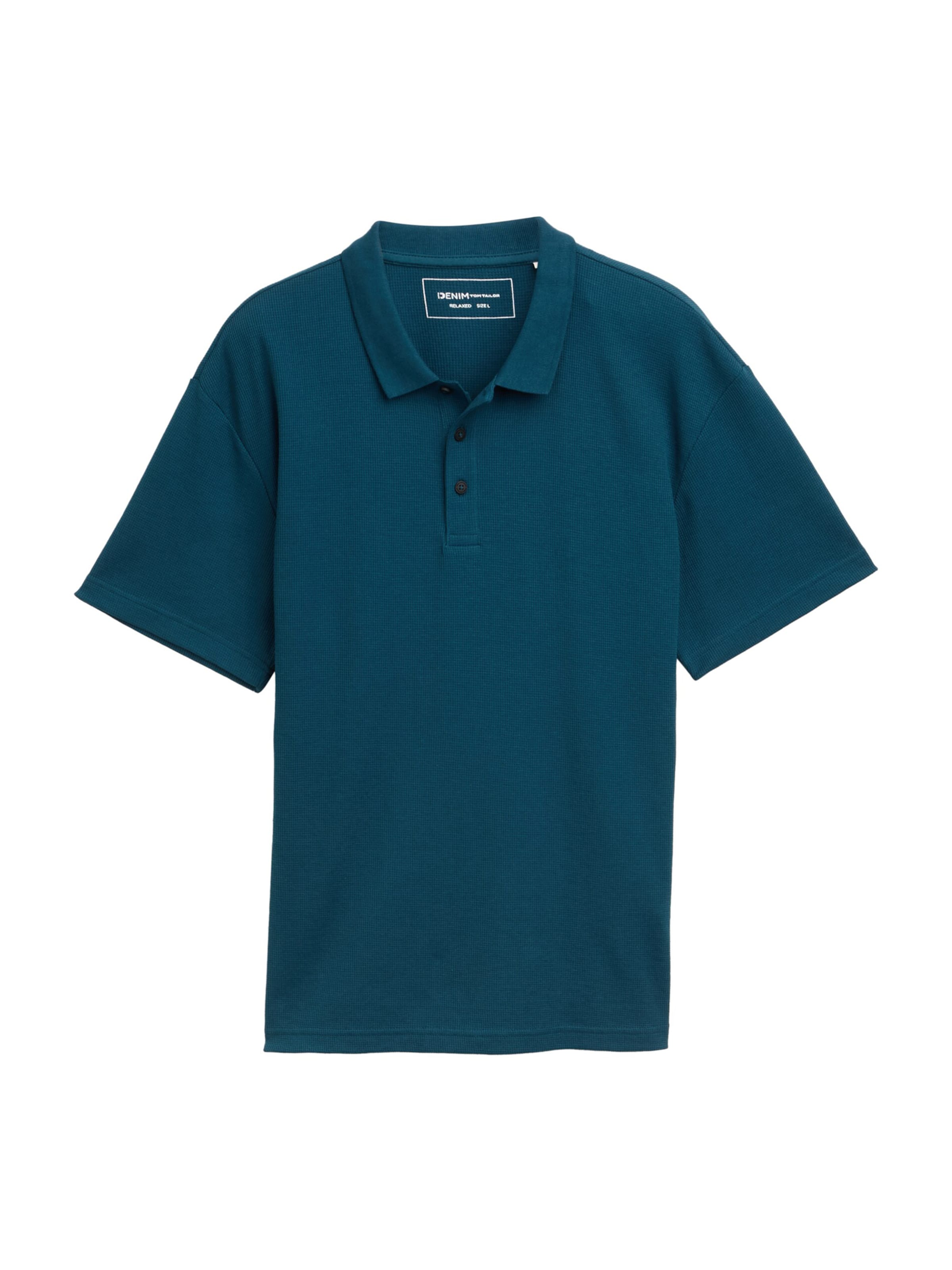 TOM TAILOR DENIM Tričko - Modrá: predná strana