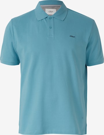 s.Oliver Men Big Sizes Poloshirt in Blau: Vorderseite