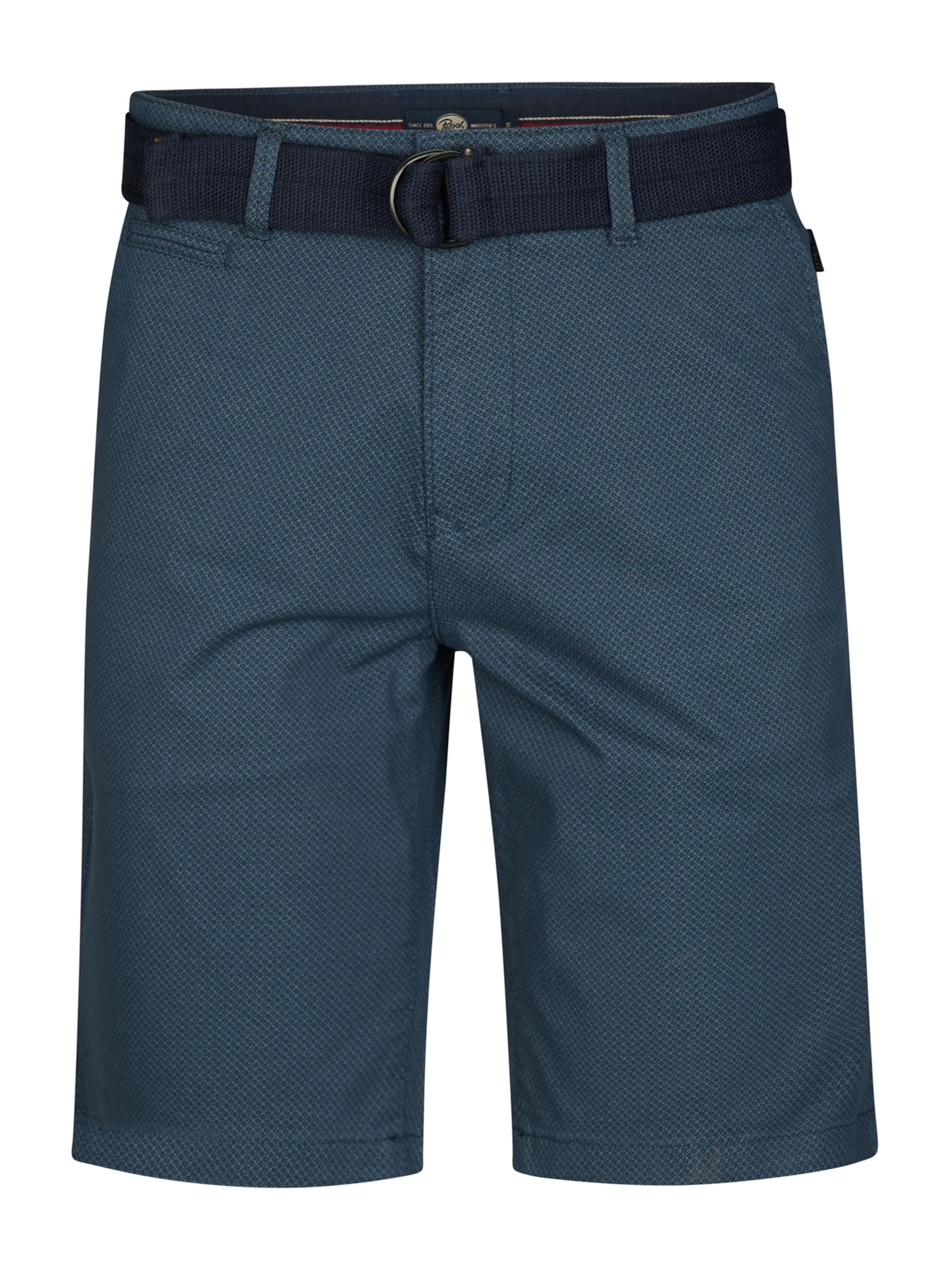 Petrol Industries Regular Chino in Blauw: voorkant