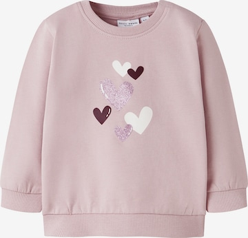 Sweat-shirt 'NBFVRILLIE' NAME IT en violet : devant