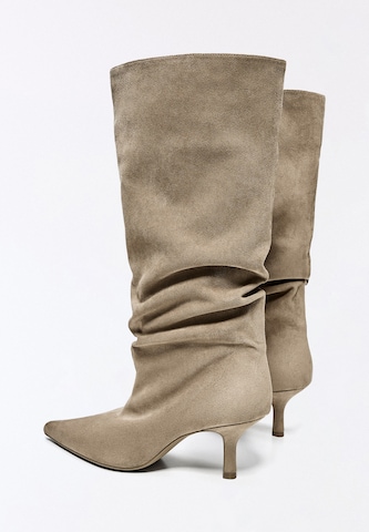 Bottes Bershka en beige