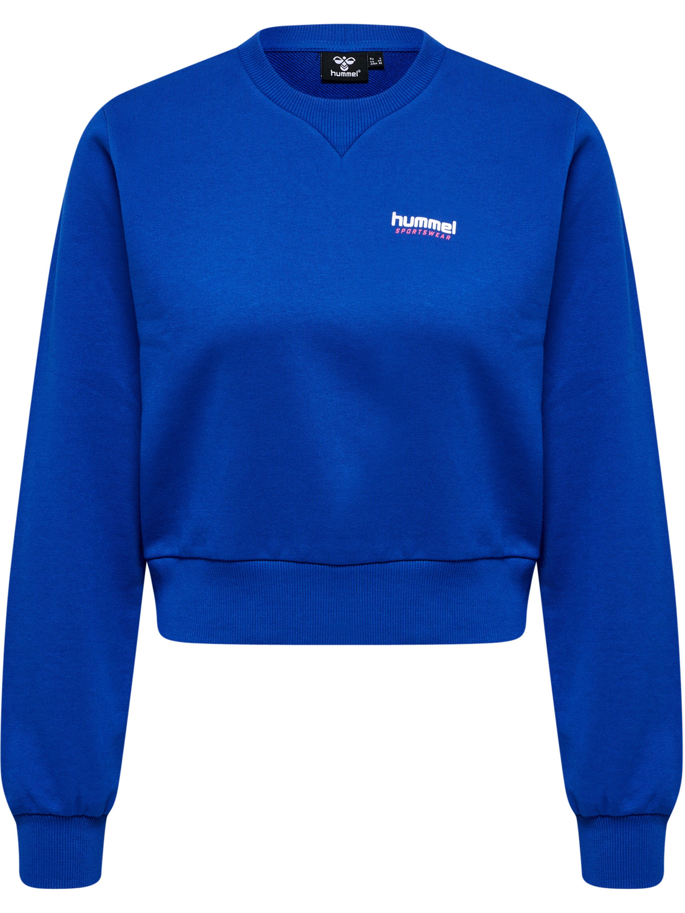 Hummel Sportief sweatshirt in Blauw: voorkant