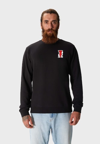 Oldskull Sweatshirt 'ASIAN METROPOLIS SKULL' in Black: front