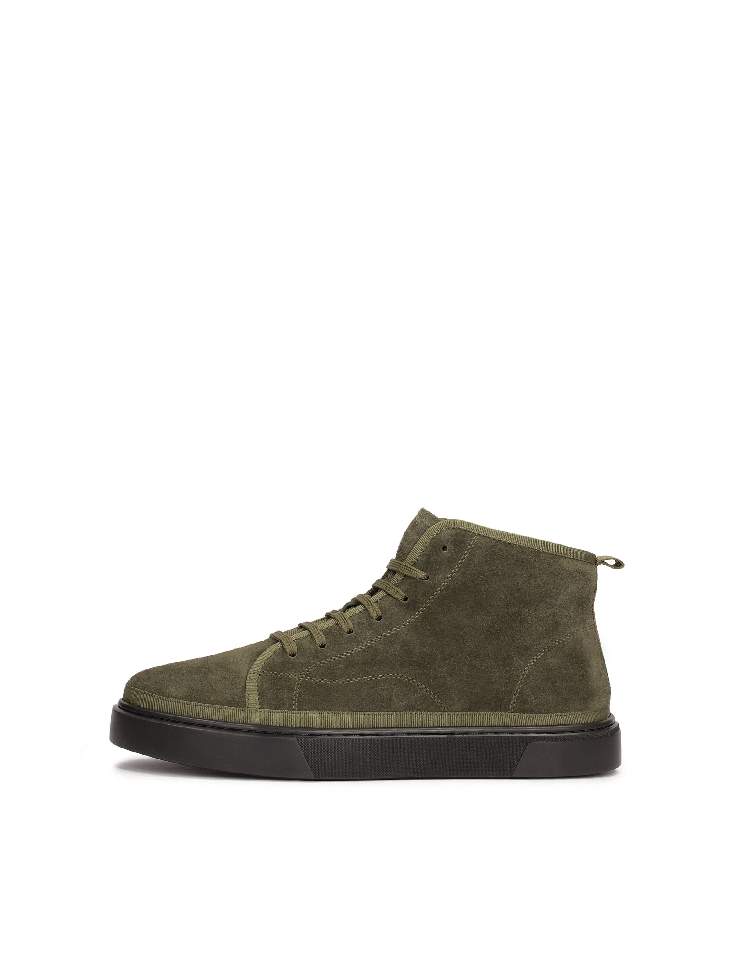 Sneaker alta di Kazar in verde: frontale
