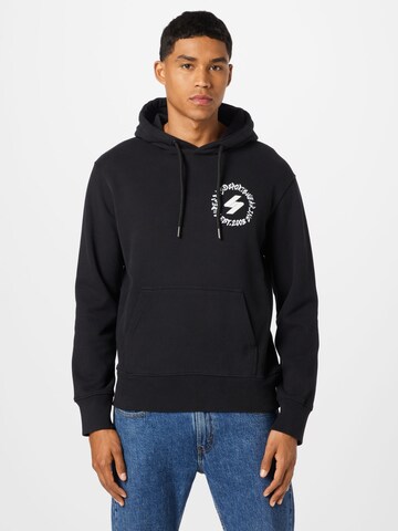 Superdry Sweatshirt in Black: front