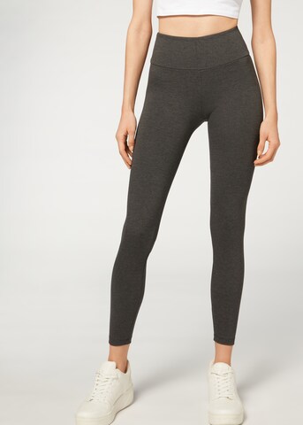 CALZEDONIA Skinny Leggings in Grau: Vorderseite