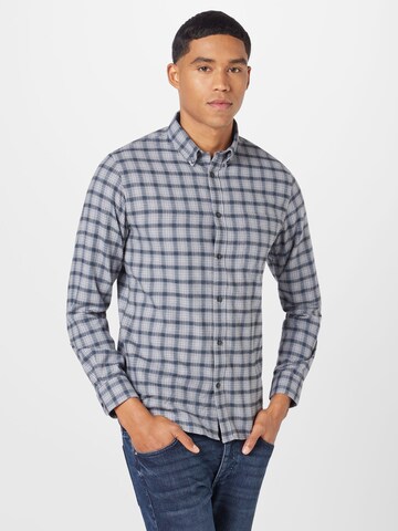 Matinique Regular fit Button Up Shirt 'Trostol' in Grey: front