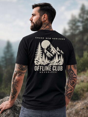 Neverless Shirt 'Offline Club' in Black