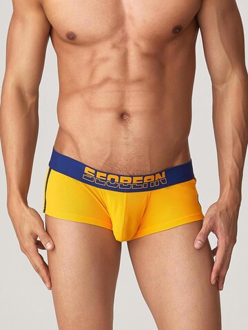SEOBEAN Boxershorts 'Side Line' in Gelb: Vorderseite
