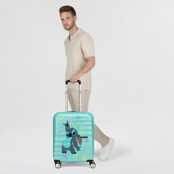 Trolley 'Wavebreaker Disney' di American Tourister in blu: frontale