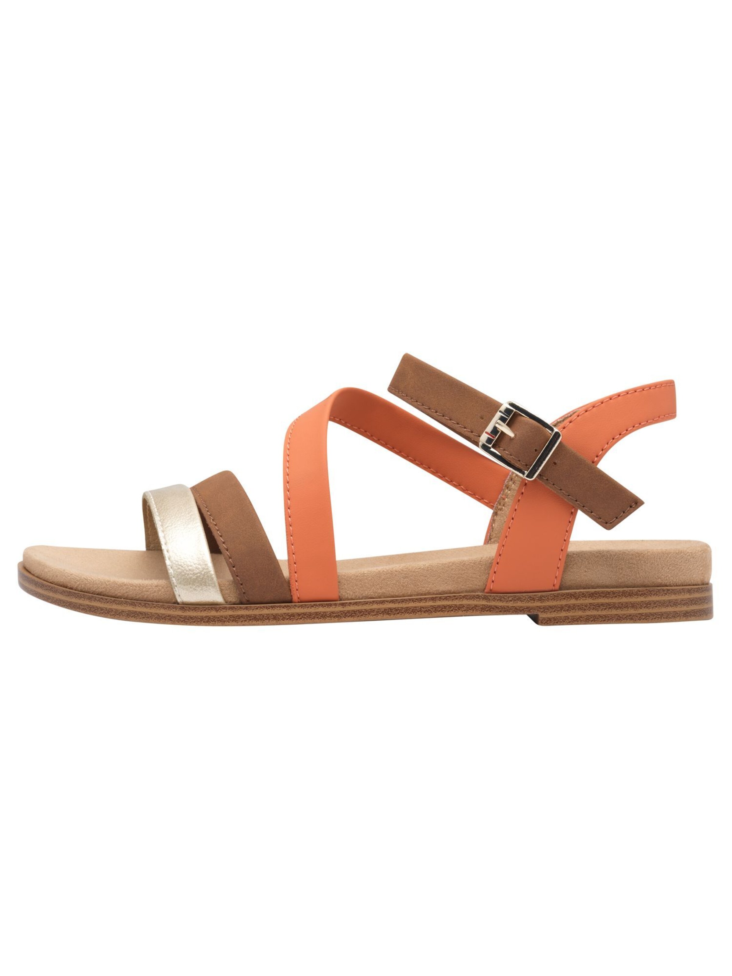 s.Oliver Strap Sandals in Orange