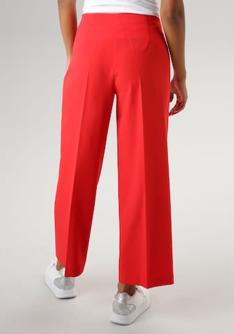 Aniston SELECTED Wide Leg Bügelfaltenhose in Rot