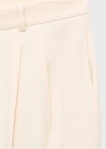 MANGO Wide leg Pleat-Front Pants in Grey
