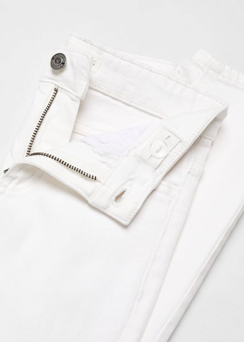 Coupe slim Jean MANGO KIDS en blanc