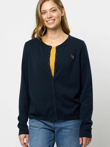 U.S. POLO ASSN. Strickjacke 'Kimmi' in Blau: Vorderseite